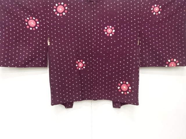 絞り　花模様　羽織